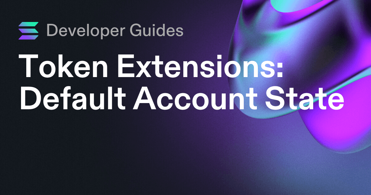 How to use the Default Account State extension